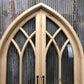 Arched French Double Door (48x80) 5 Pane Glass Door European Styled w Jamb OM2