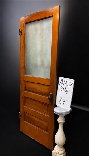 Vintage American Door (31.75x84) Single Pane Door, Architectural Salvage, AM57