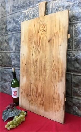 Large Vintage French Bread Board, Rectangle Bread Board, Wood Cutting Board G37,