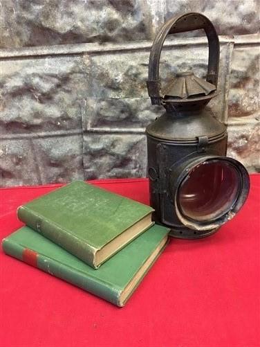 Railroad Signal Lantern, Train Railroad Lamp, Clear Lens, Industrial Decor f