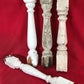 4 Balusters Painted Wood Architectural Salvage Spindles Porch House Trim A31,