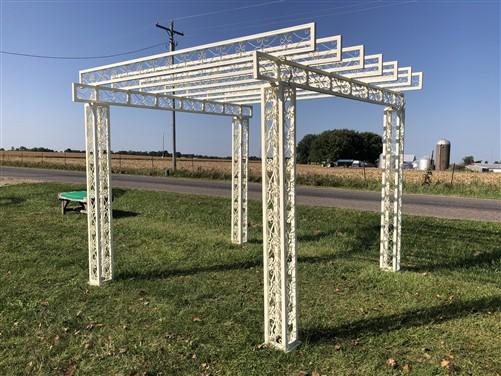 Metal Pergola, Flat Top Gazebo, Backyard Gazebo, Outdoor Patio, Garden Arbor