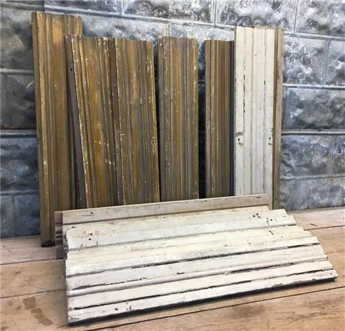 Wood Trim Pieces, Architectural Salvage, Reclaimed Vintage Wood Baseboard S,