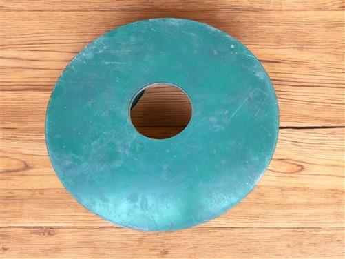 Round Metal Industrial Age Factory Disc, Drill Press Tabletop Steampunk Vintage,