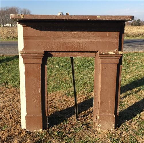 Antique Wood Fireplace Mantel Suround Architectural Salvage Victorian Rustic A22