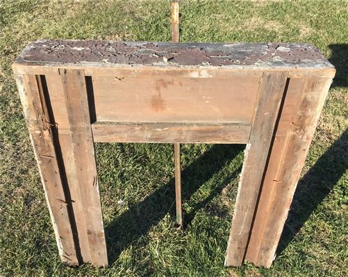Antique Wood Fireplace Mantel Suround Architectural Salvage Victorian Rustic A43