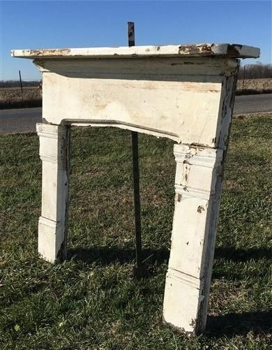 Antique Wood Fireplace Mantel Suround Architectural Salvage Victorian Rustic A41