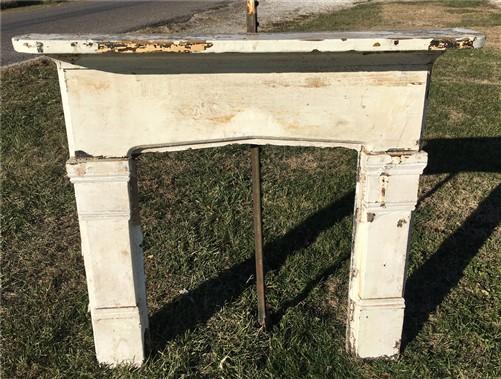 Antique Wood Fireplace Mantel Suround Architectural Salvage Victorian Rustic A41