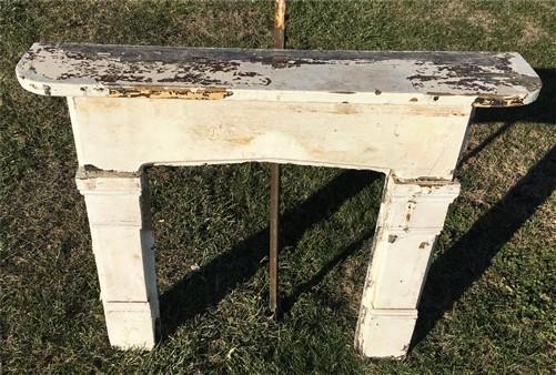 Antique Wood Fireplace Mantel Suround Architectural Salvage Victorian Rustic A41