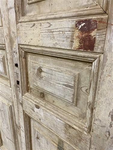 Antique French Double Doors (42x101.5) European Doors, Raised Panel Doors A33