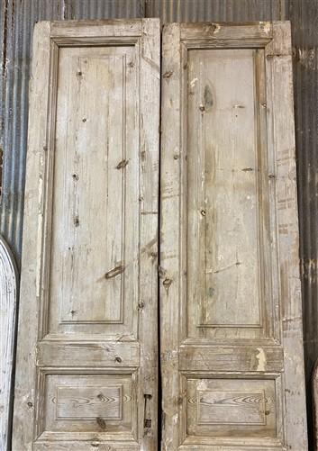 Antique French Double Doors (42x101.5) European Doors, Raised Panel Doors A33