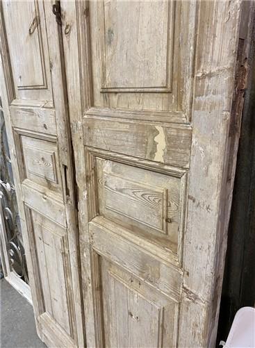 Antique French Double Doors (42x101.5) European Doors, Raised Panel Doors A33