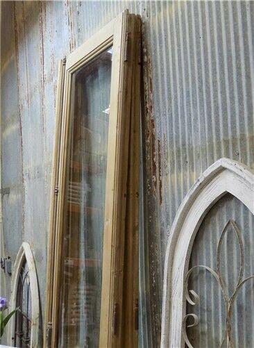 Antique French Double Doors (48.5x95) Single Pane Glass European Doors J10