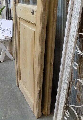 Antique French Double Doors (48.5x95) Single Pane Glass European Doors J10