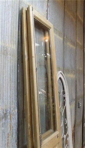 Antique French Double Doors (48.5x95) Single Pane Glass European Doors J10