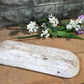 2 Bowl Tray, Rustic Carved Wood Dough Bowl Trencher, Divided Centerpiece B,