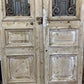 Antique French Double Doors (53x116) Wood Iron Doors, European Doors R12