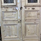 Antique French Double Doors (53x116) Wood Iron Doors, European Doors R12