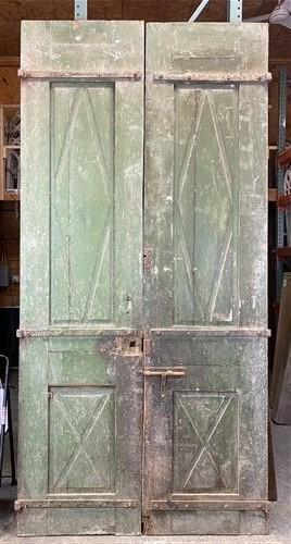 Antique French Double Doors (58x120) Thick Molding European Doors R11