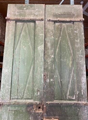 Antique French Double Doors (58x120) Thick Molding European Doors R11