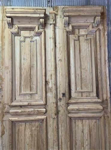 Antique French Double Doors (65x105) European Doors Thick Molding R9