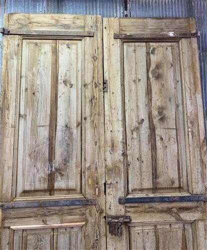 Antique French Double Doors (65x105) European Doors Thick Molding R9