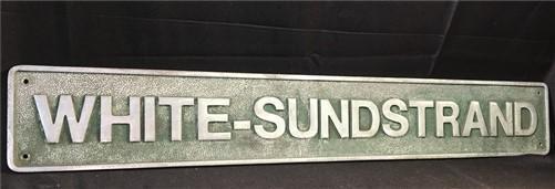 White Sundstrand Sign, Vintage Advertising Sign, White Sundstrand Machine Tool,