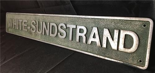 White Sundstrand Sign, Vintage Advertising Sign, White Sundstrand Machine Tool,