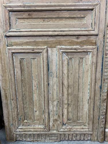 Antique French Double Doors (65.5x95) Wood Iron Doors, European Doors R18