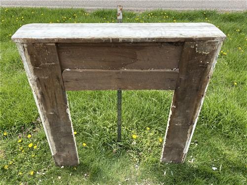 Antique Fireplace Mantel Surround (49x50) Architectural Salvage Rustic, A100