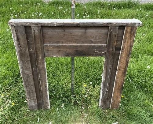 Antique Fireplace Mantel Surround (51x46.25) Architectural Salvage Rustic, A147