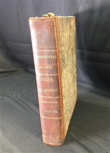 1862-63 Congressional Globe Debates Proceedings 37th Congress 3rd Session Vol 2,