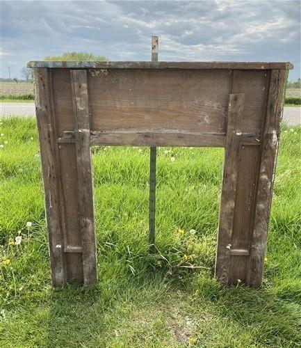 Antique Fireplace Mantel Surround (48.5x47.5) Architectural Salvage, Rustic A129