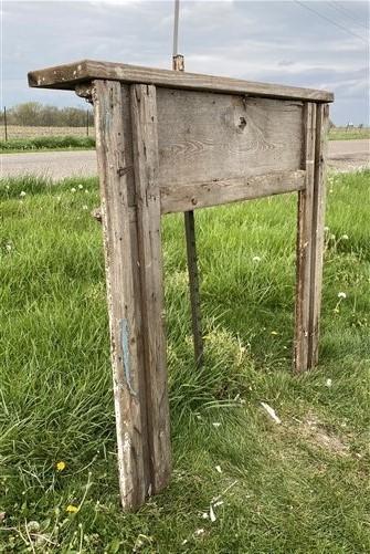 Antique Fireplace Mantel Surround (52x49.5) Architectural Salvage, Rustic, A145