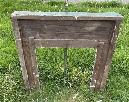 Antique Fireplace Mantel Surround (51x48) Architectural Salvage, Rustic, A143