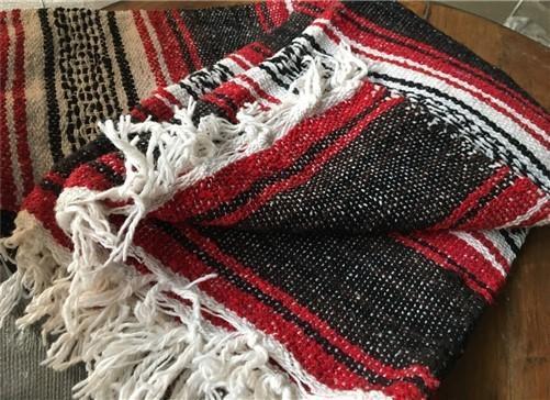 Southwestern , Vintage Indian Mexican Blanket popular Rug