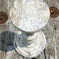 White Wood Candle Stick Stand, Distressed Pillar Candle Holder, Farmhouse Decor