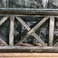 Brown 3X Transom Window Frame, Wooden Decorative Panel, Architectural Window, Farmhouse Decor, Wall Art, Gothic Wood Window Frame
