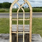 Dark Arched Cathedral Window Frame, Wooden Church Frame, Gothic Window Frame,