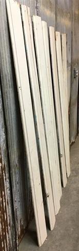 7 Wood Trim Pieces, Architectural Salvage, Reclaimed Vintage Wood Baseboard A5