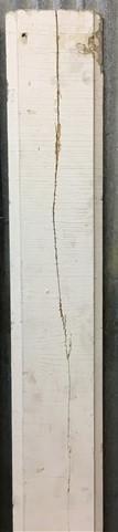 7 Wood Trim Pieces, Architectural Salvage, Reclaimed Vintage Wood Baseboard A5