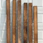 6 Wood Trim Pieces, Architectural Salvage, Reclaimed VIntage Wood Baseboard A9