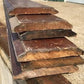 6 Wood Trim Pieces, Architectural Salvage, Reclaimed VIntage Wood Baseboard A9