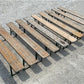 10 Vintage German Beer Garden Benches, Portable Industrial Wood Bench Seats 11C,