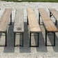 10 Vintage German Beer Garden Benches, Portable Industrial Wood Bench Seats 11C,