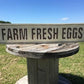 Farm Fresh Eggs Metal Advertising Sign, Restaurant Country Kitchen, Diner Decor