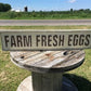 Farm Fresh Eggs Metal Advertising Sign, Restaurant Country Kitchen, Diner Decor