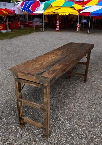 Rustic Folding Table, Vintage Dining Room Table, Kitchen Island, Sofa Table, B95