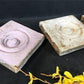 8 Plinth Blocks, Antique Bullseye Rosettes, Architectural Salvage, Wood Trim A25