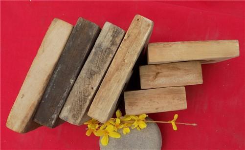 7 Plinth Blocks, Antique Bullseye Rosettes, Architectural Salvage, Wood Trim A22